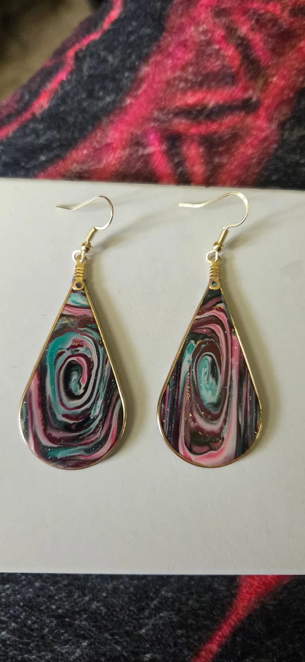 Swirl Teardrop Earrings