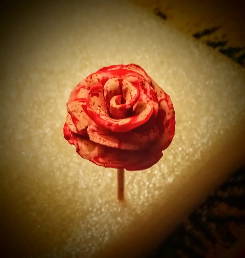 Red Rose Sculpture