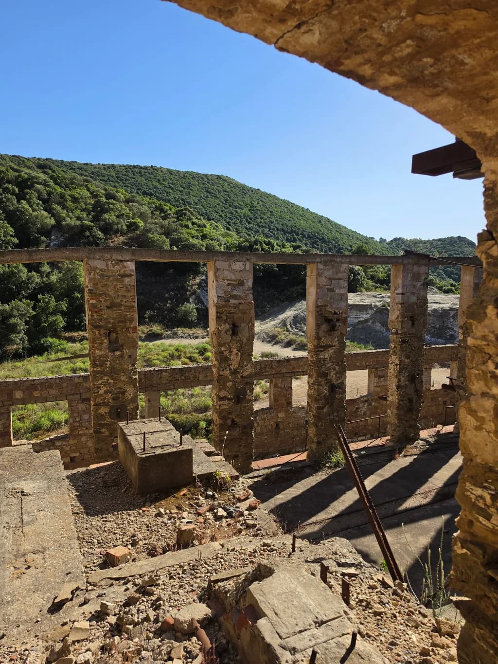 Ruins and Hillside View