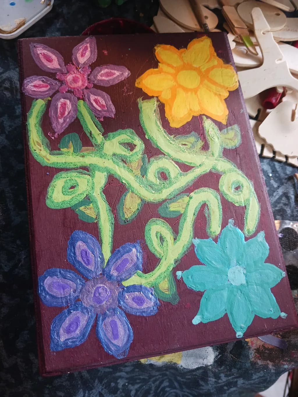 Colorful Floral Canvas