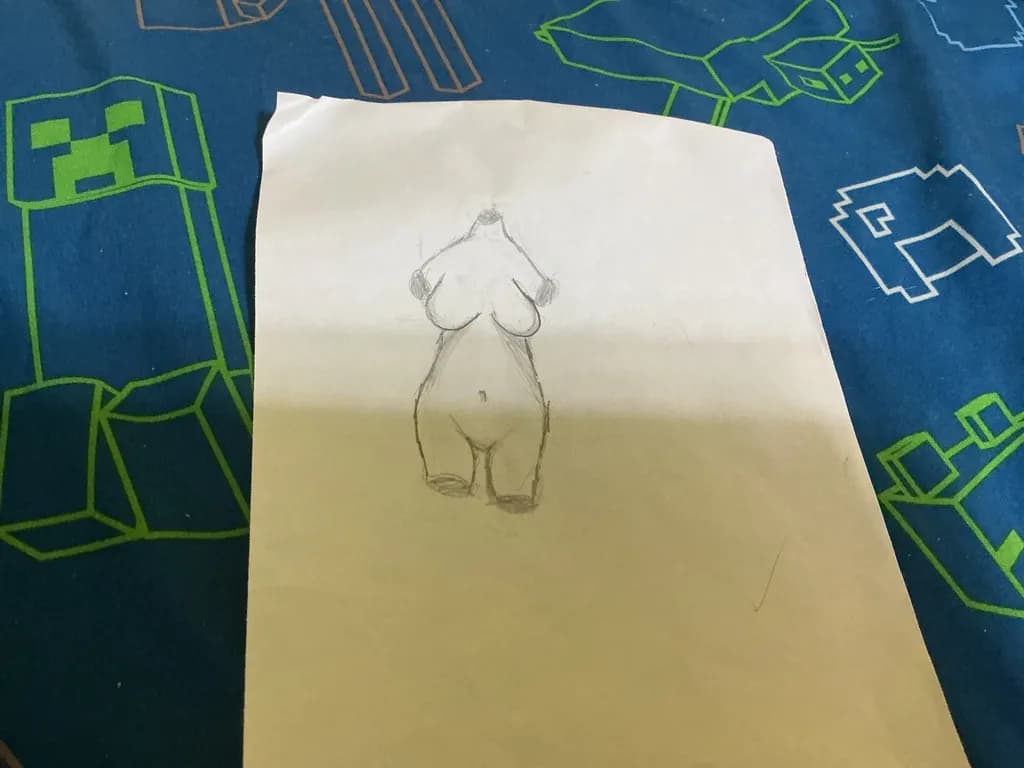 Nude Figure Sketch