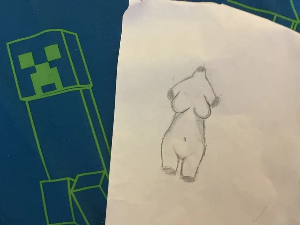 Nude Figure Sketch