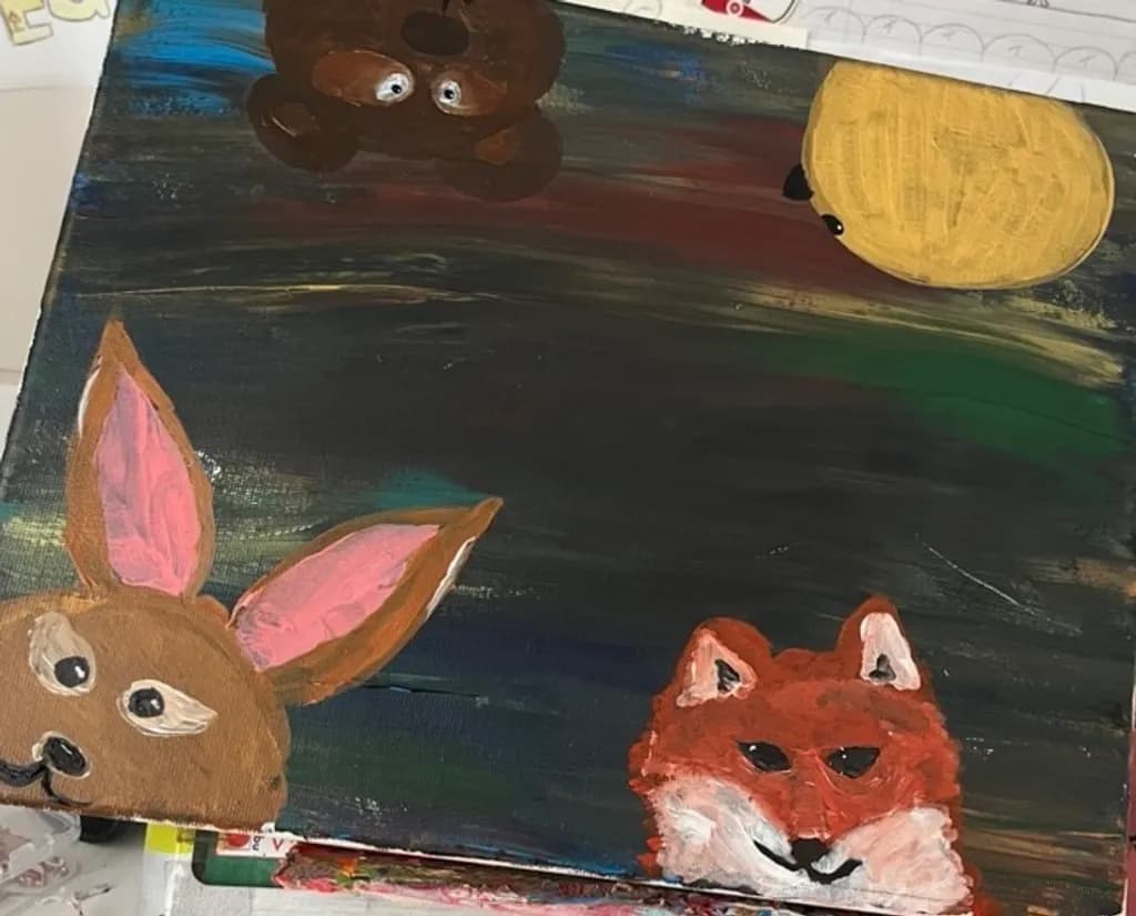 Moonlit Fox and Friends