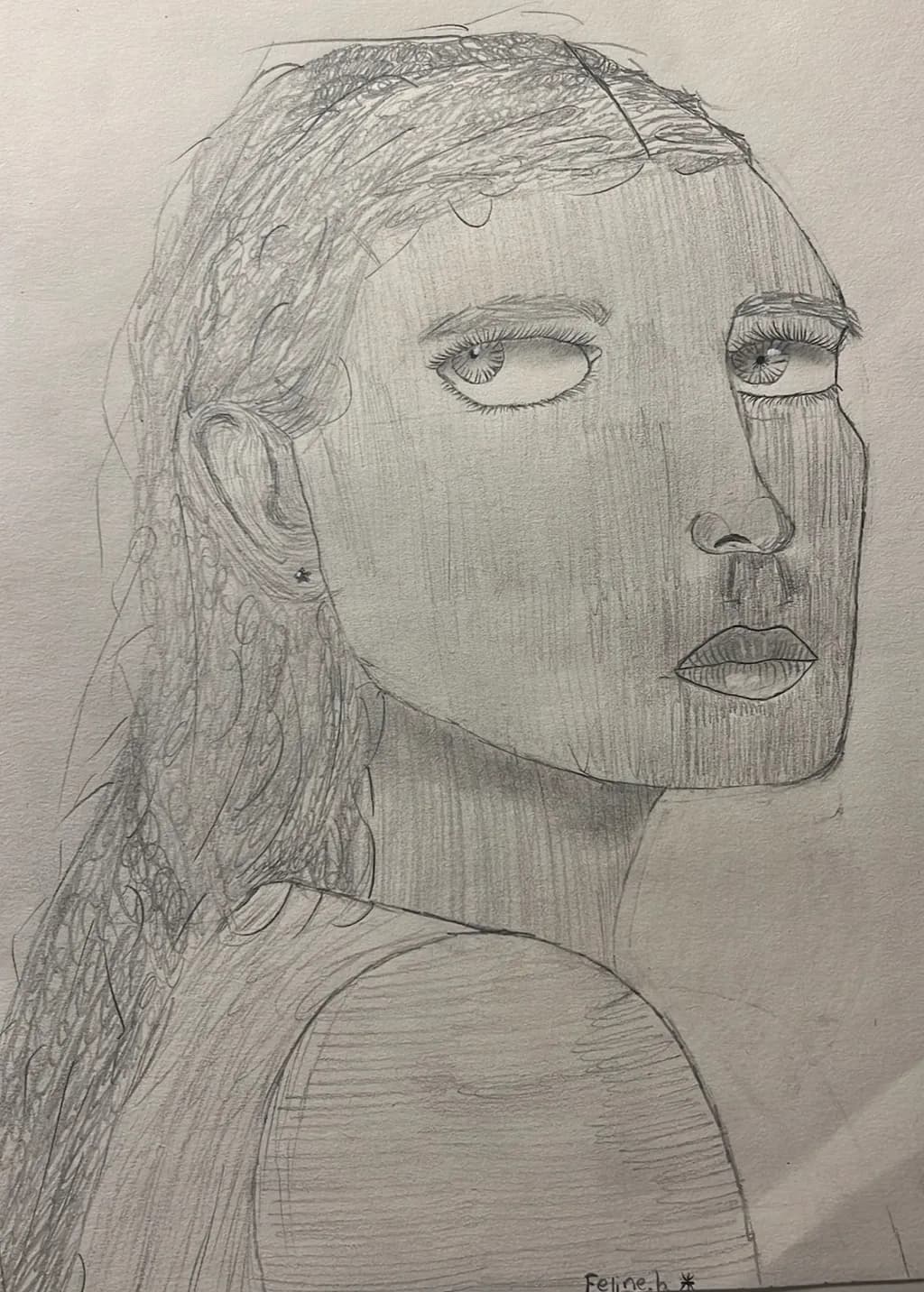 Pensive Gaze Portrait