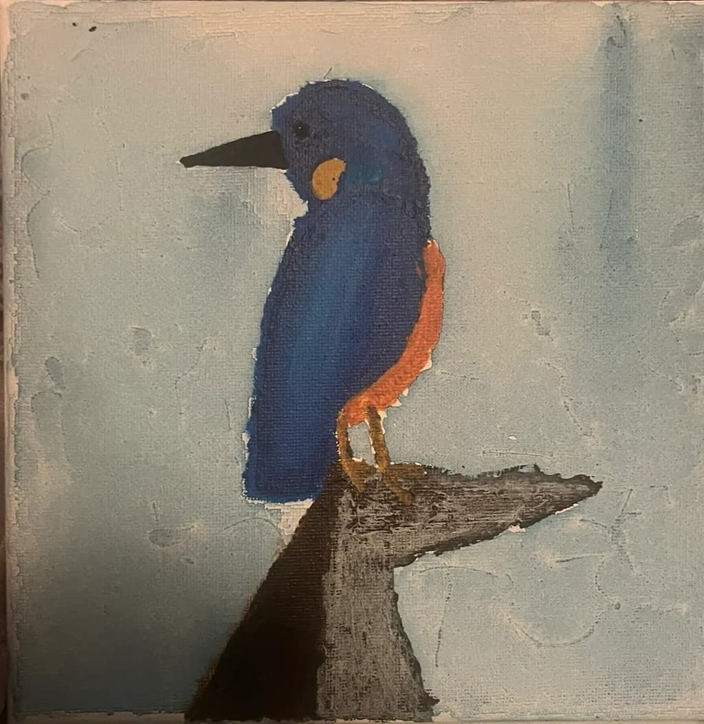 Perched Bluebird