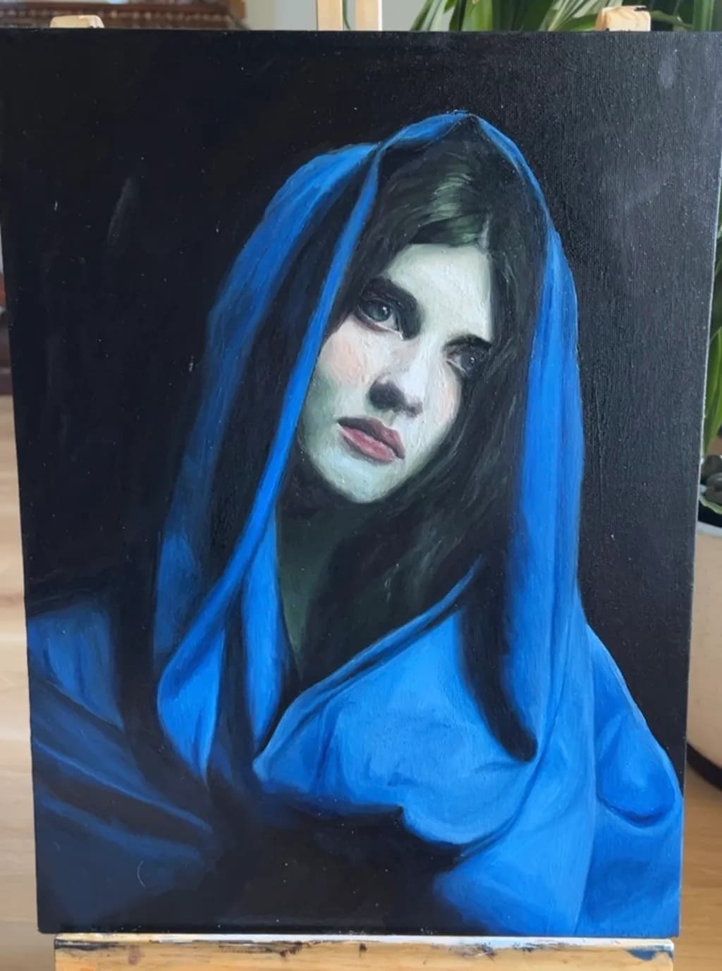 Blue Veil Portrait