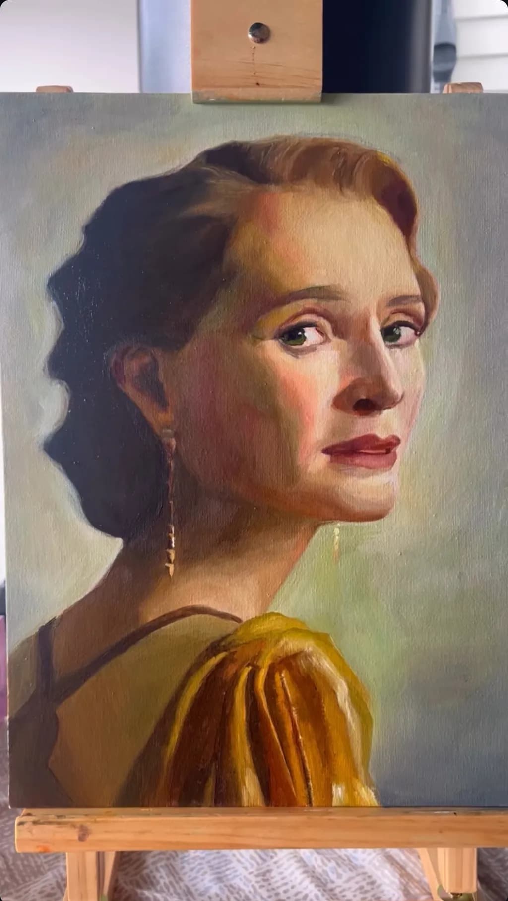 Golden Gaze Portrait