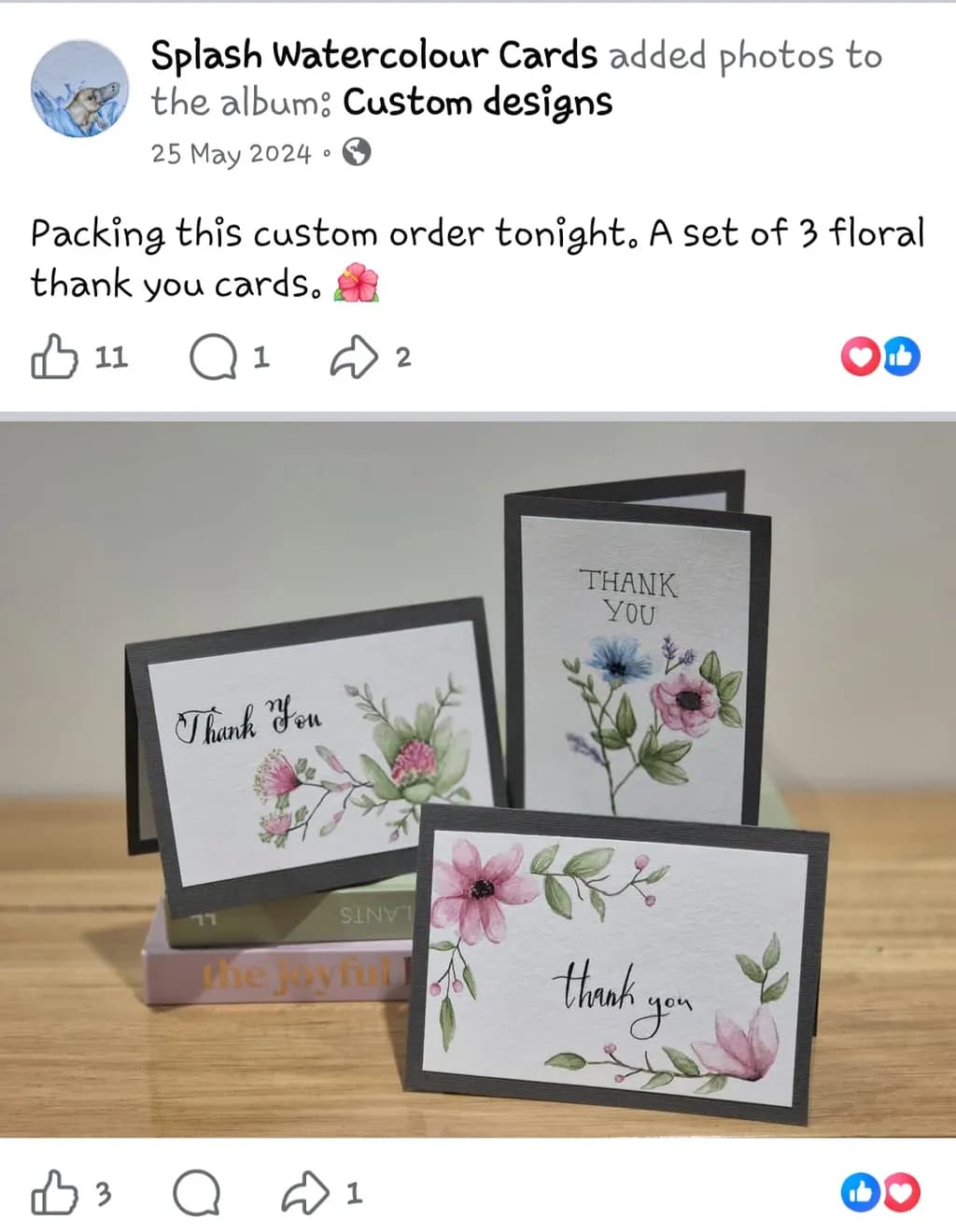 Floral Thank You Cards