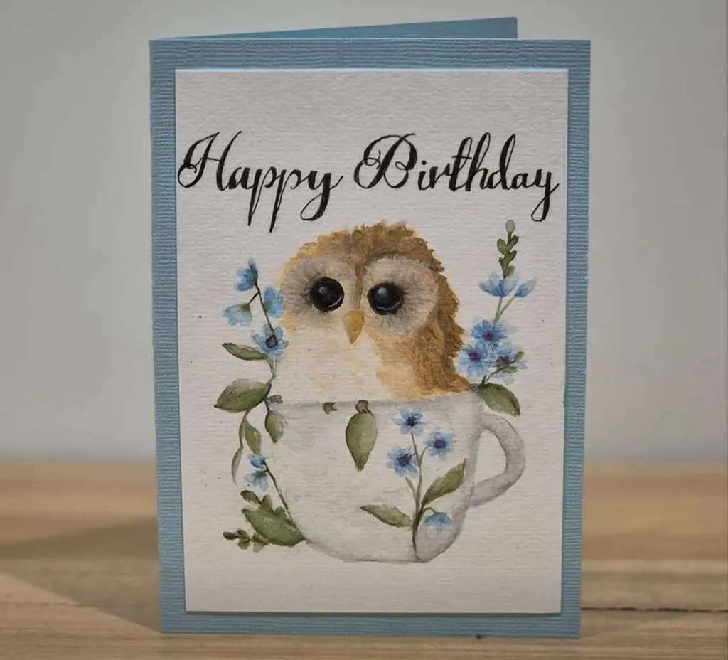 Owl in Teacup Birthday