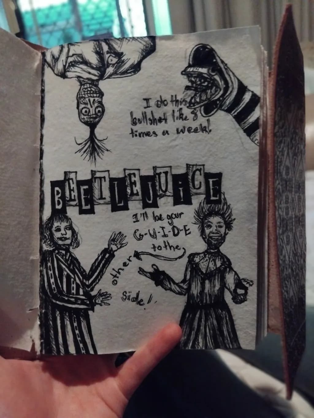 Beetlejuice Sketch Page