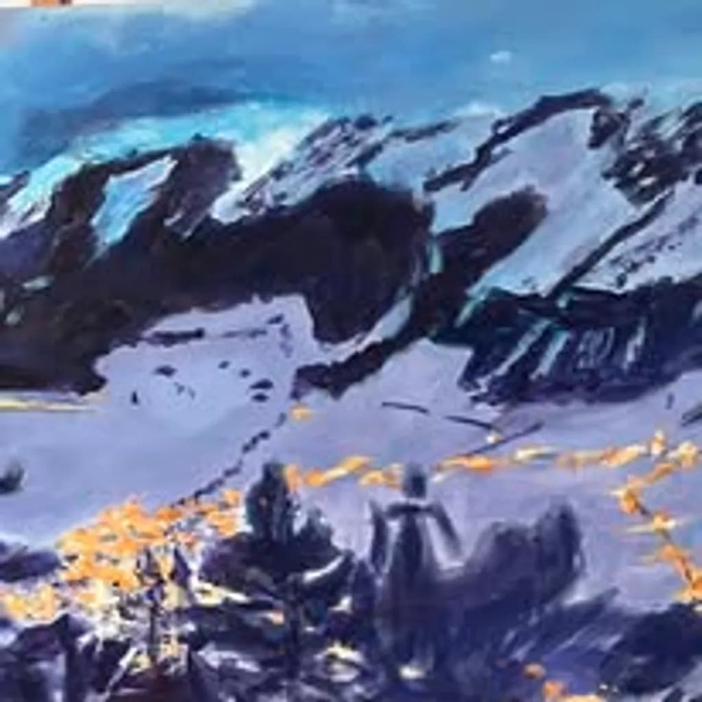 Mountain Landscape at Dusk