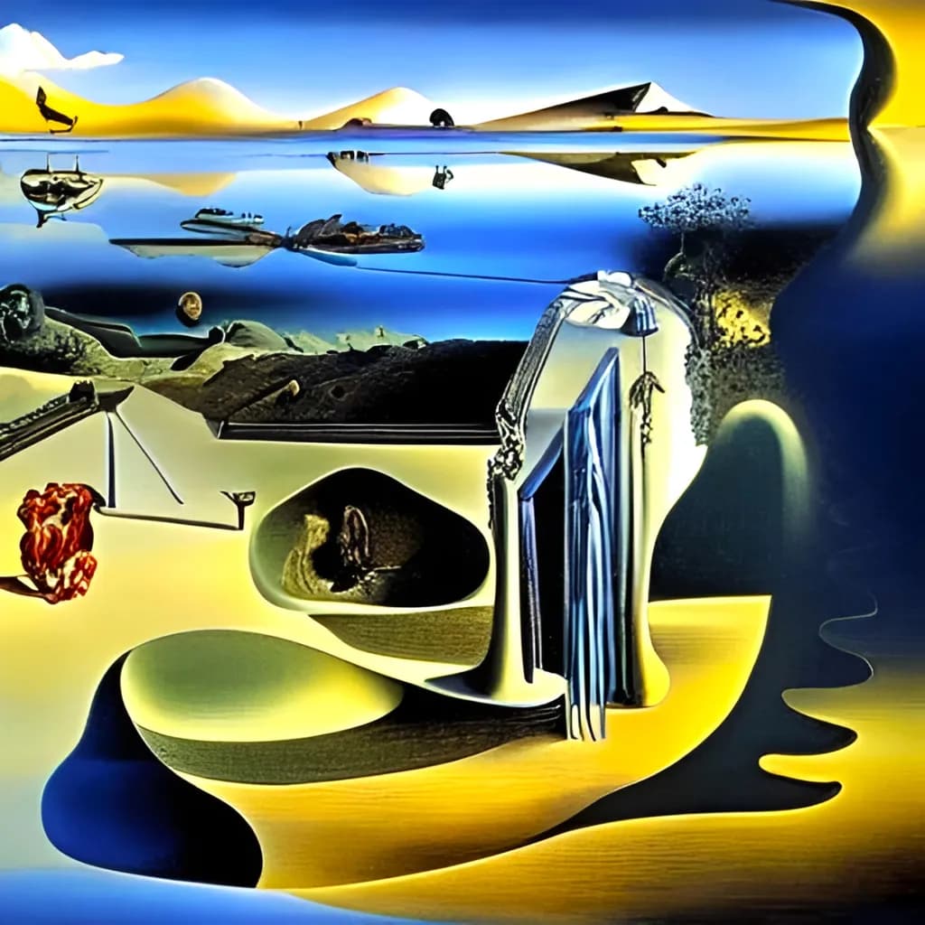 Surreal Dali Landscape