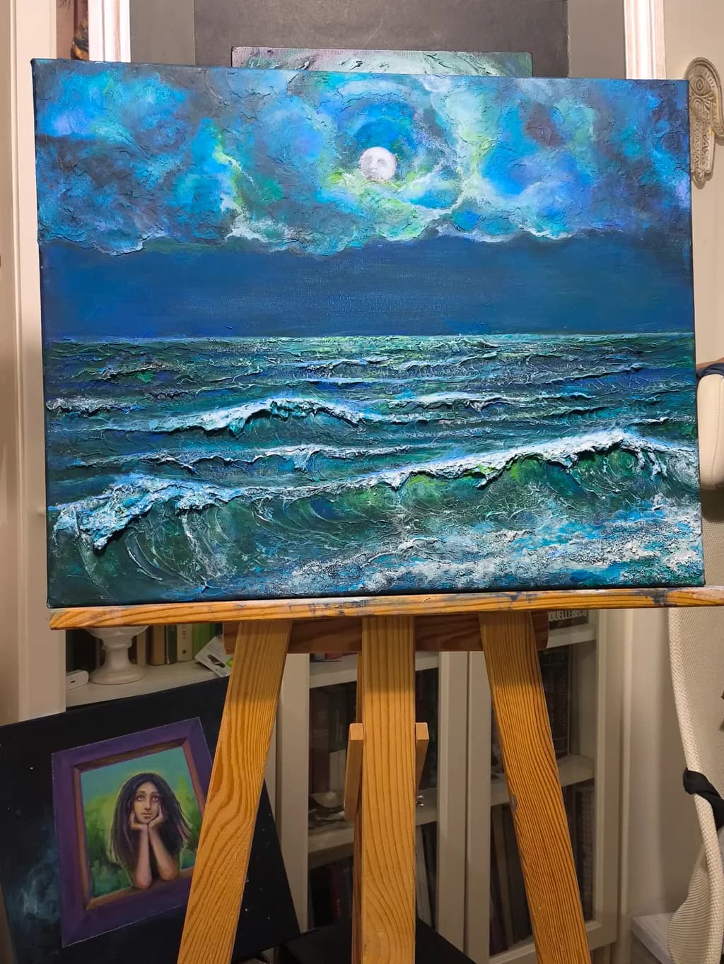 Moonlit Ocean Waves