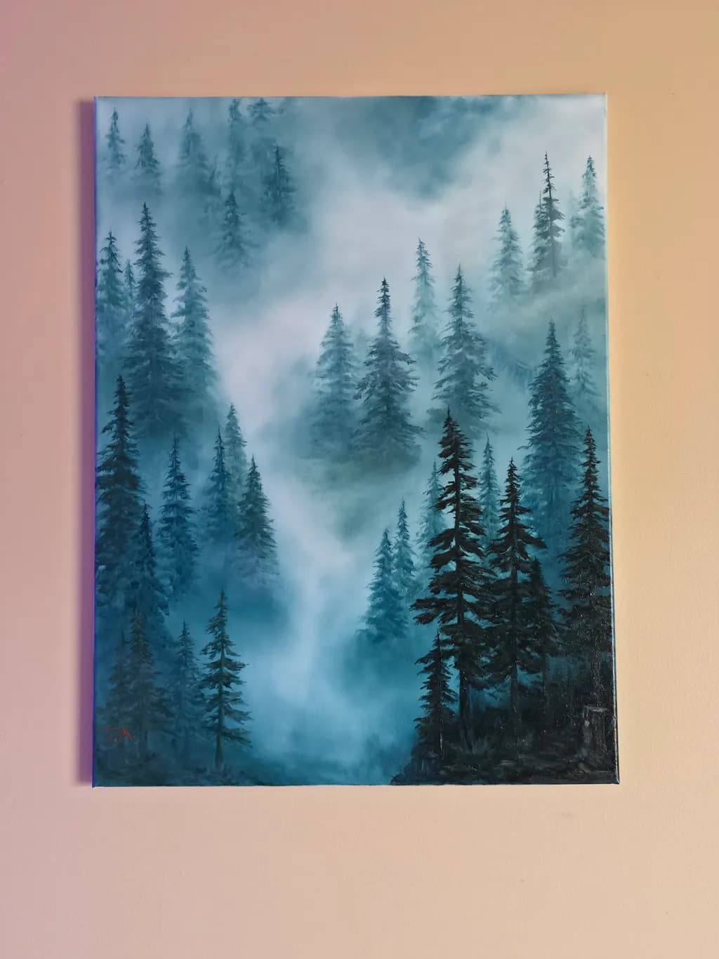 Misty Pine Forest