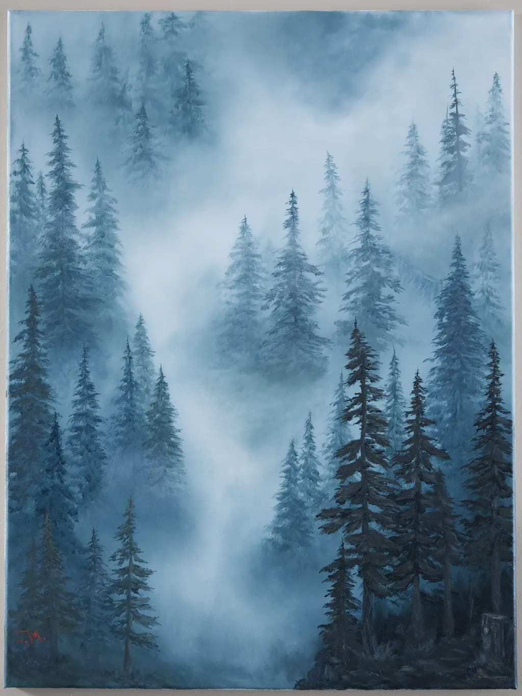 Misty Pine Forest