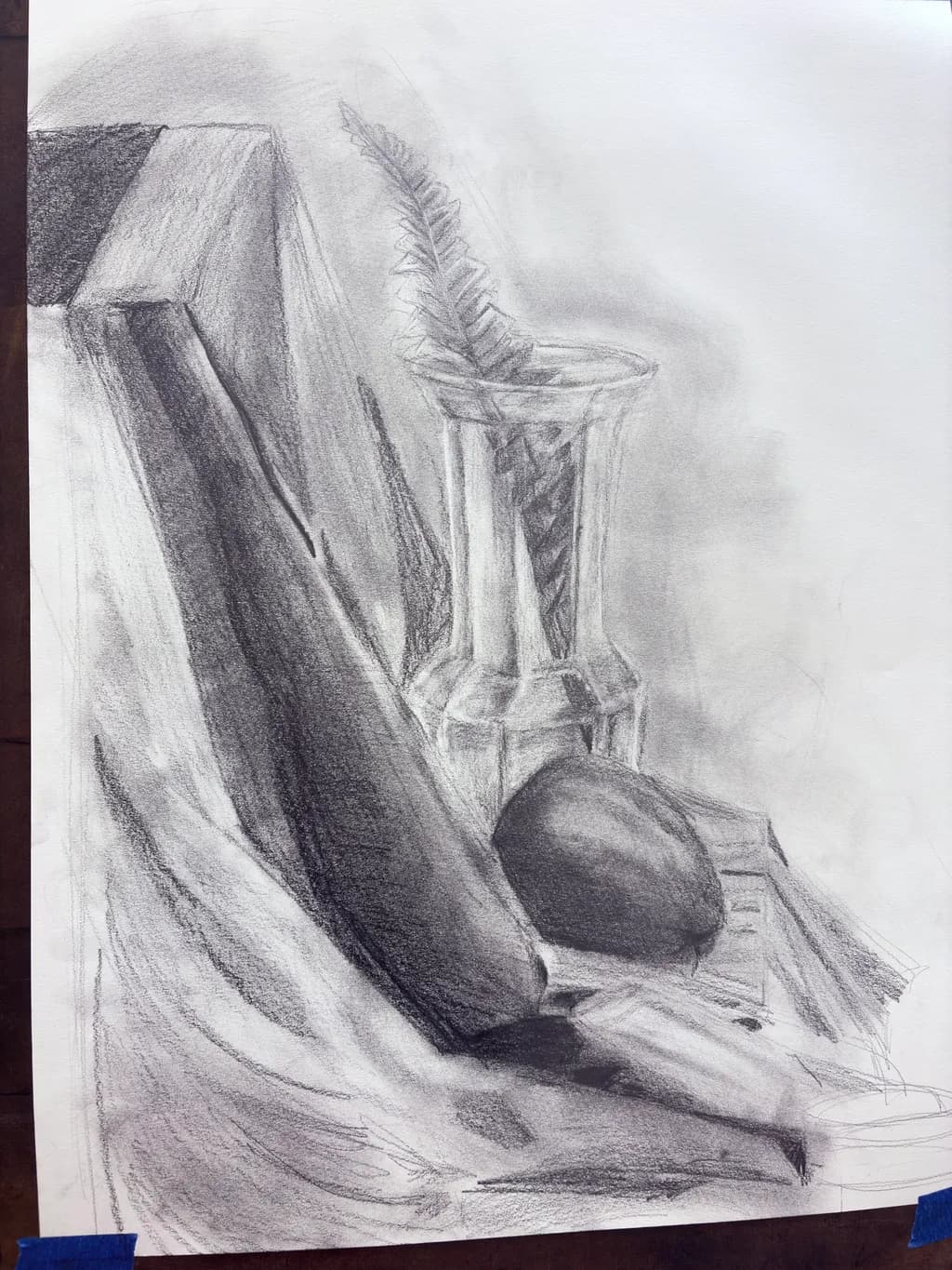 Still Life with Book and Vase