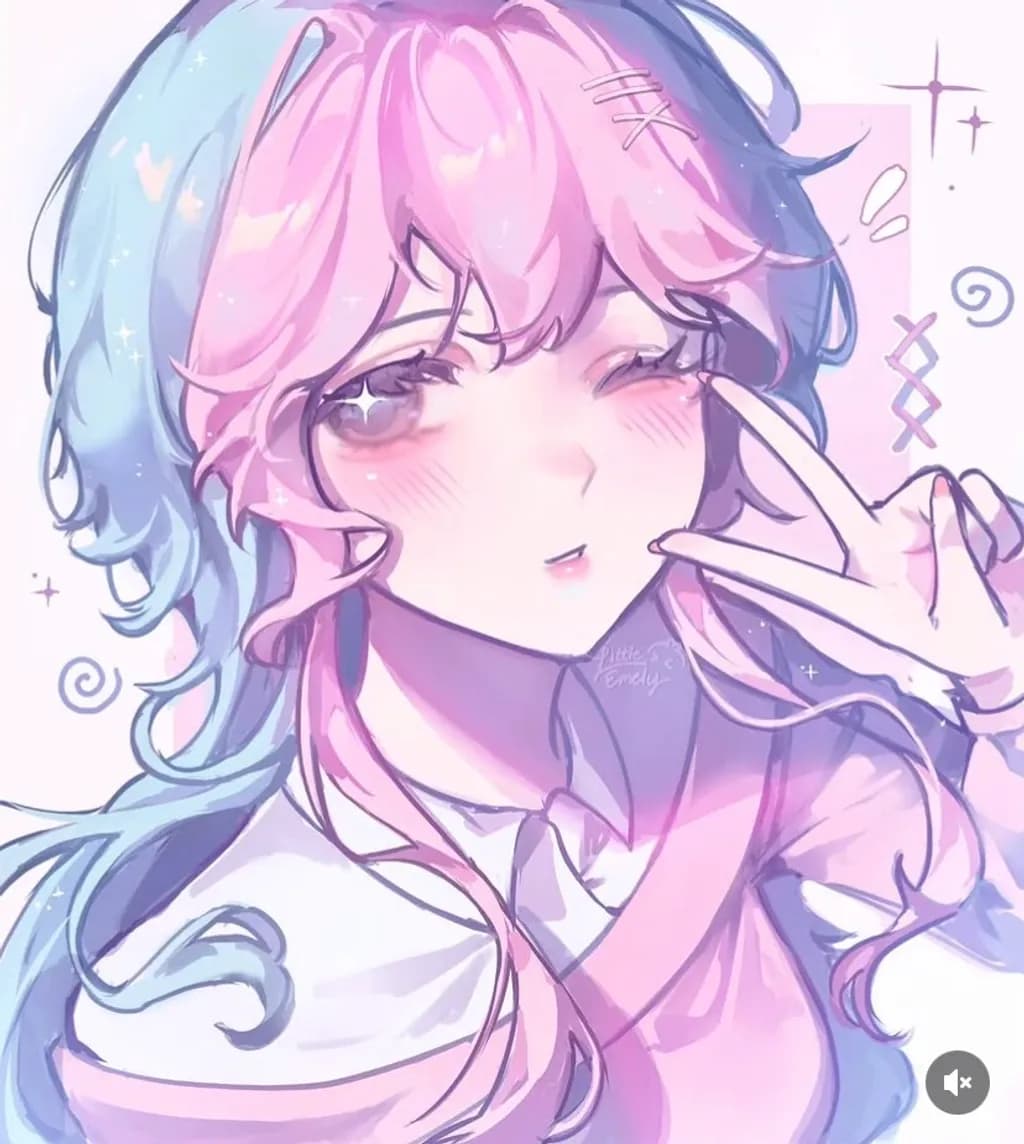 Pastel Portrait Peace