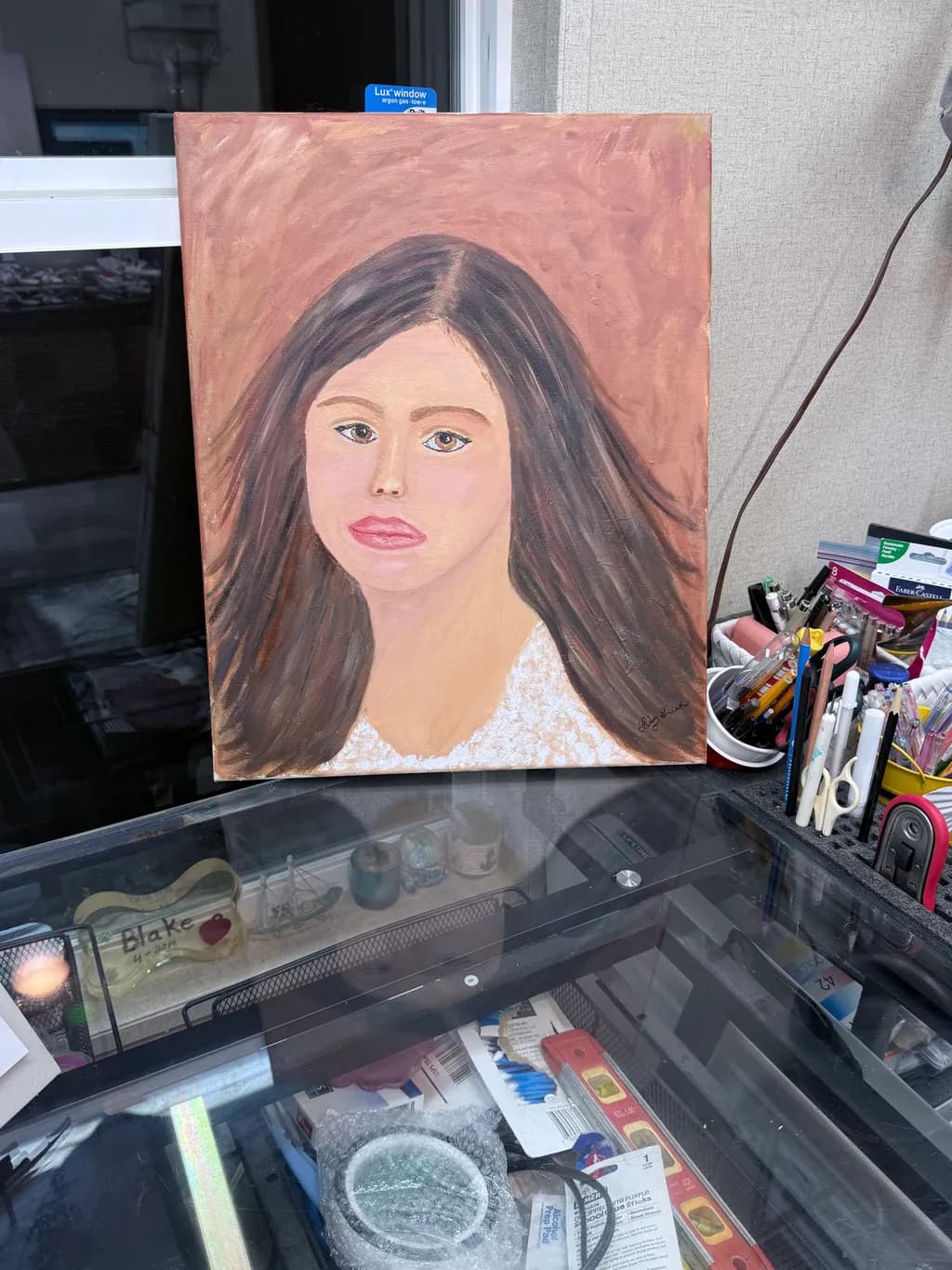 Portrait with Brown Hair