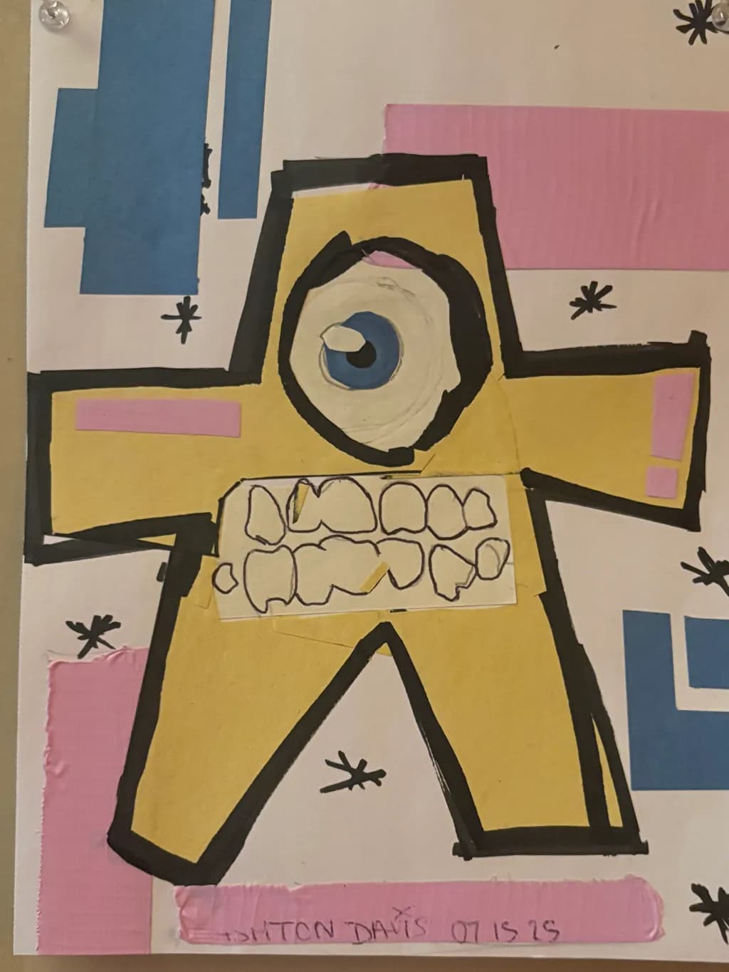 Yellow Figure Grin