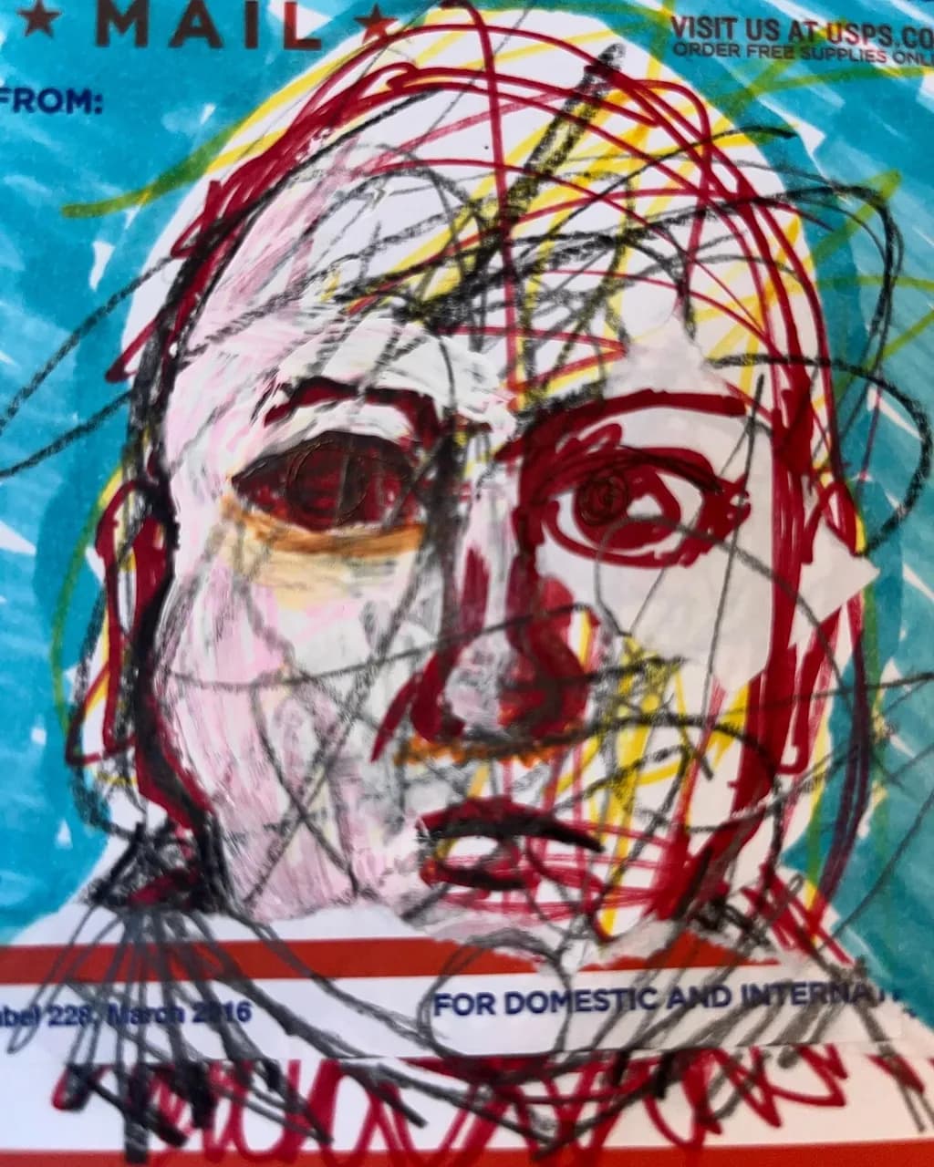 Abstract Portrait Scribbles