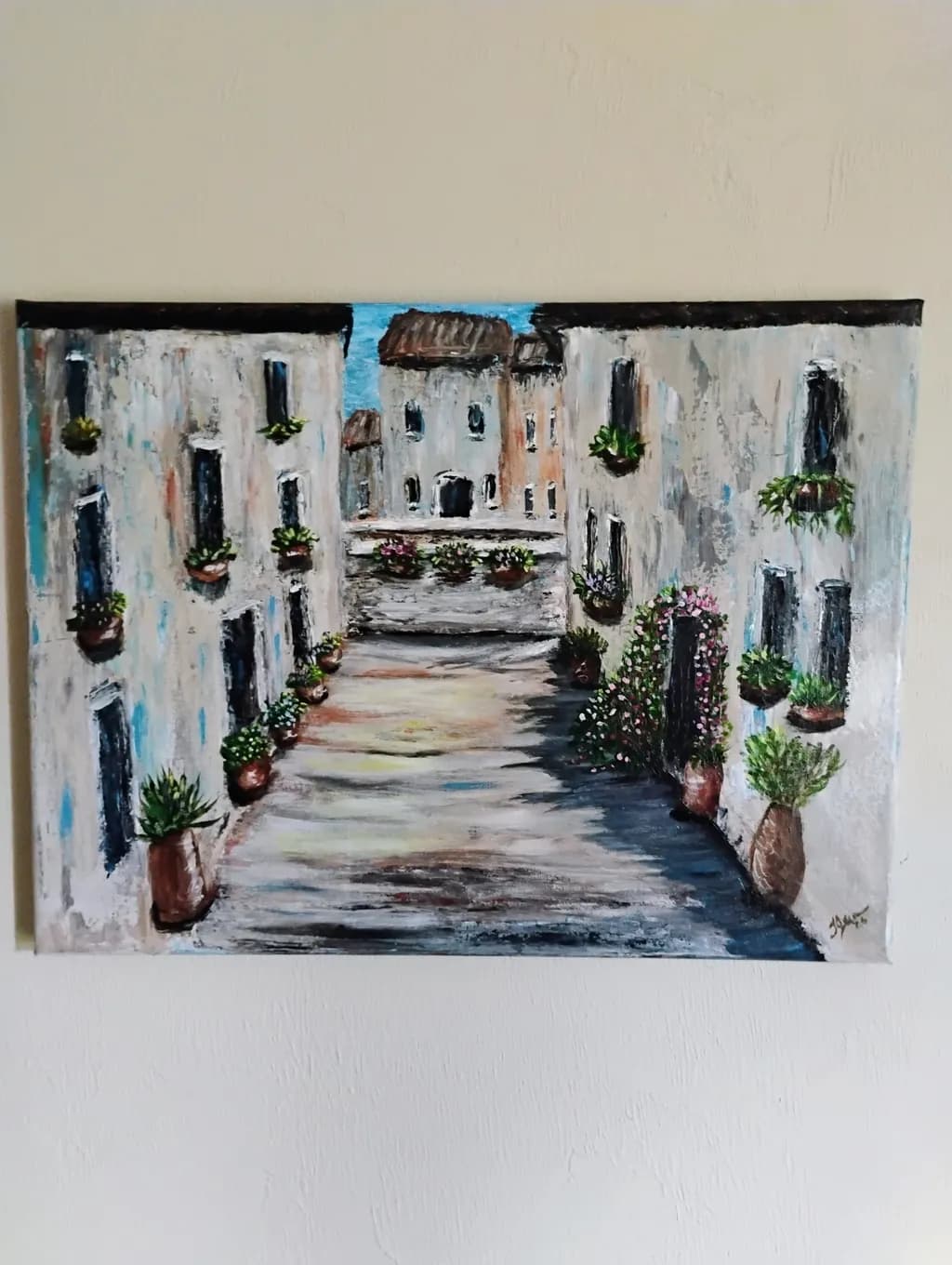 Rustic Courtyard Scene