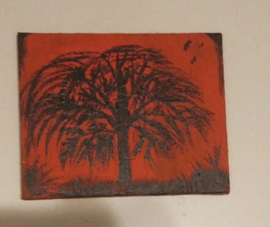 Shadowed Tree Silhouette