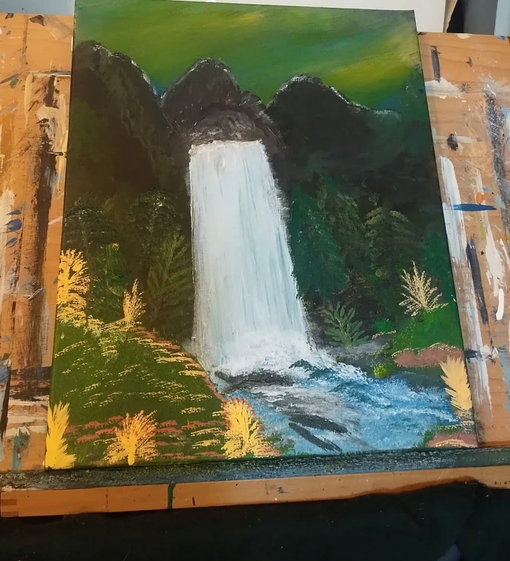 Waterfall in Forest