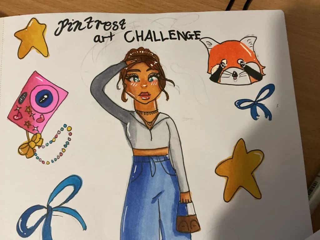 Girl with Star Accessories