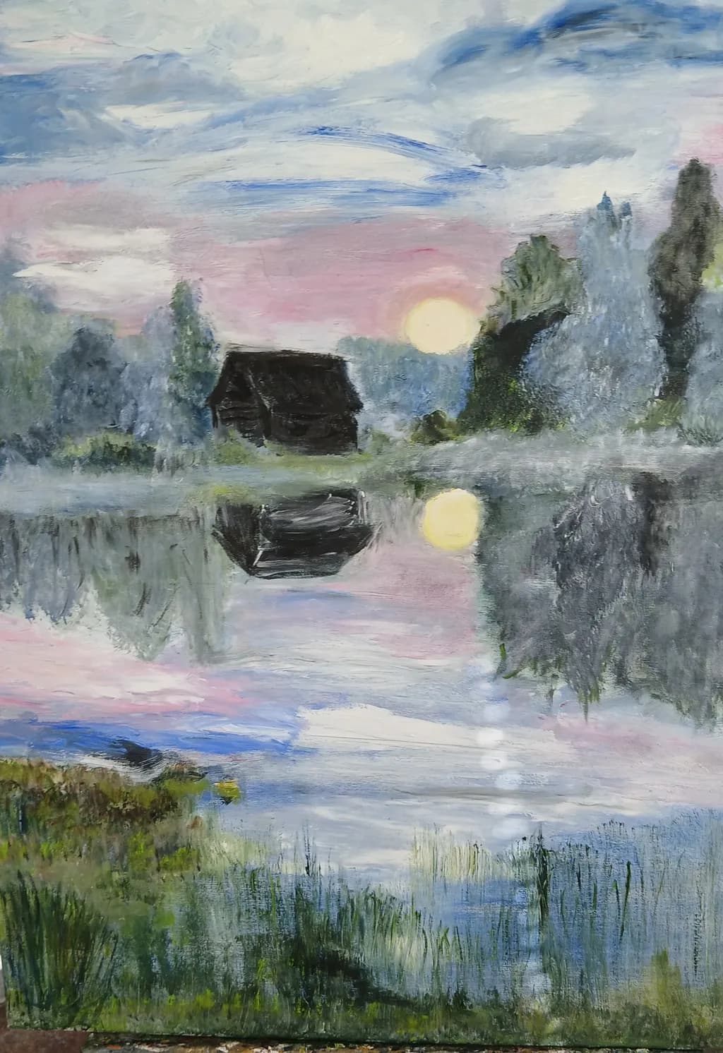 Lake Reflection at Sunset