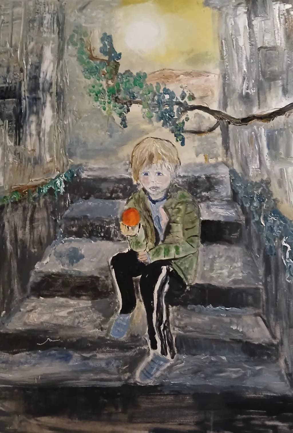 Child on Steps