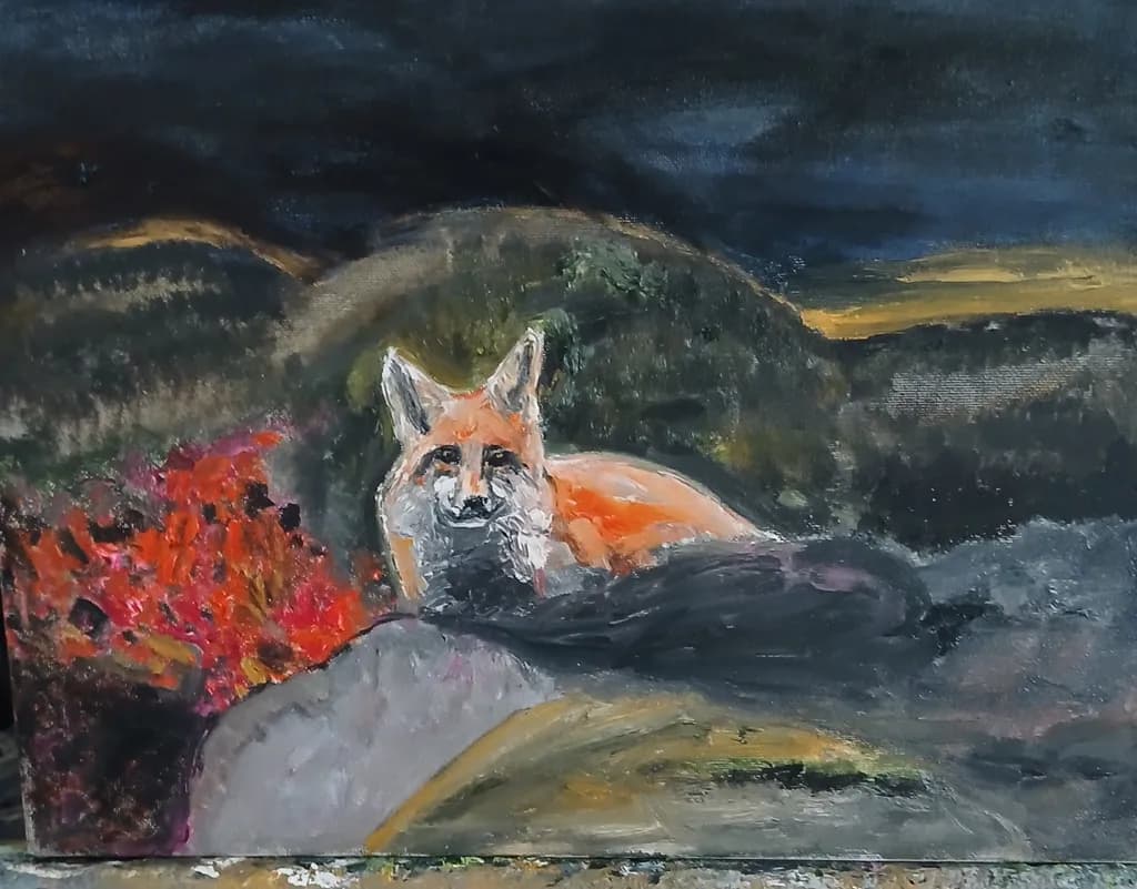 Fox Among Rocks