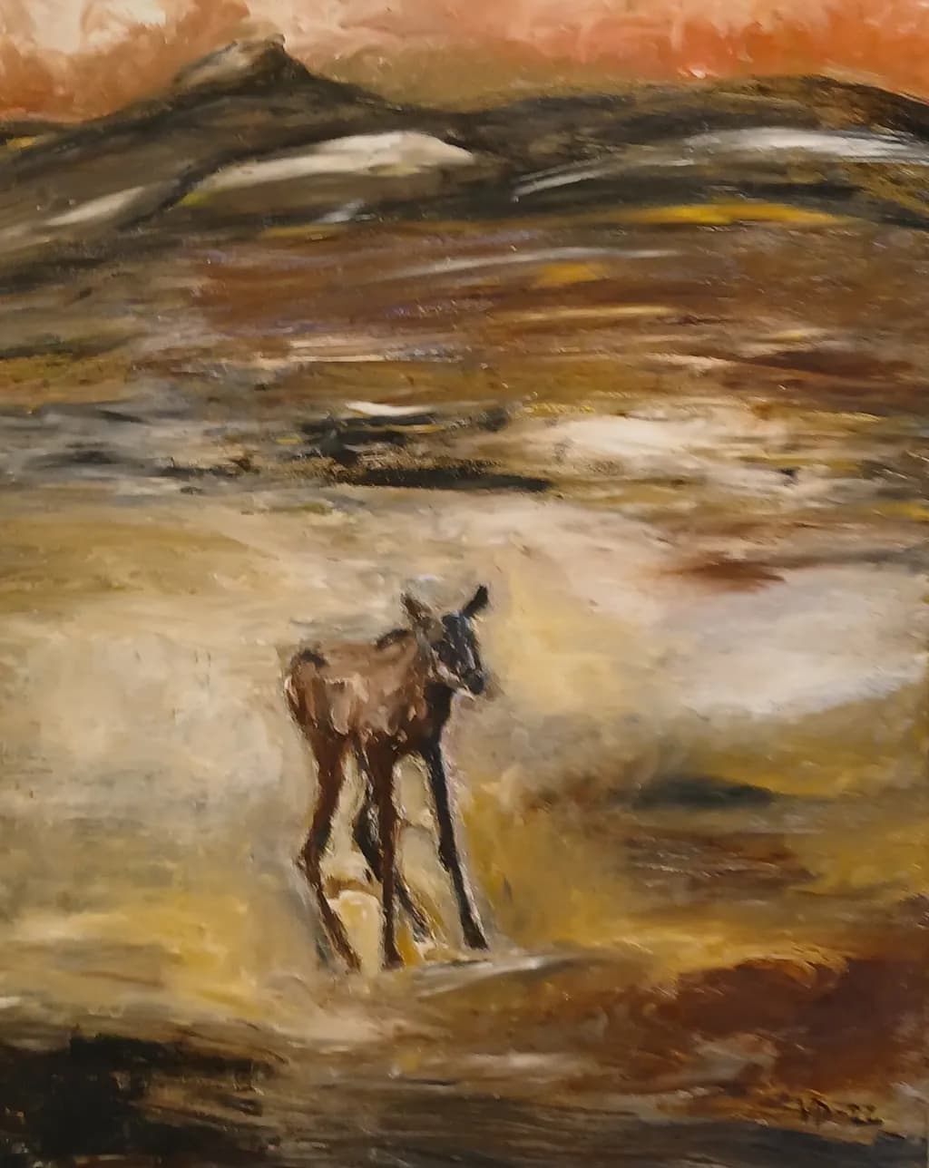 Calf in Landscape