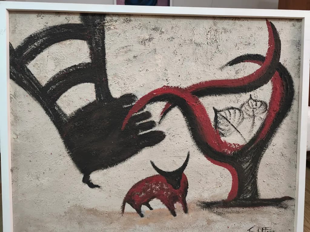 Abstract Animal and Tree