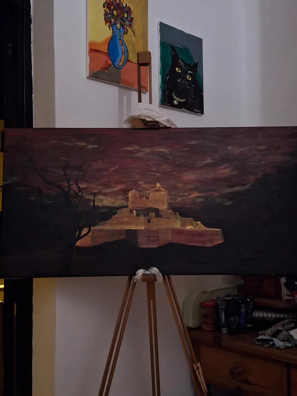 Night Castle Scene