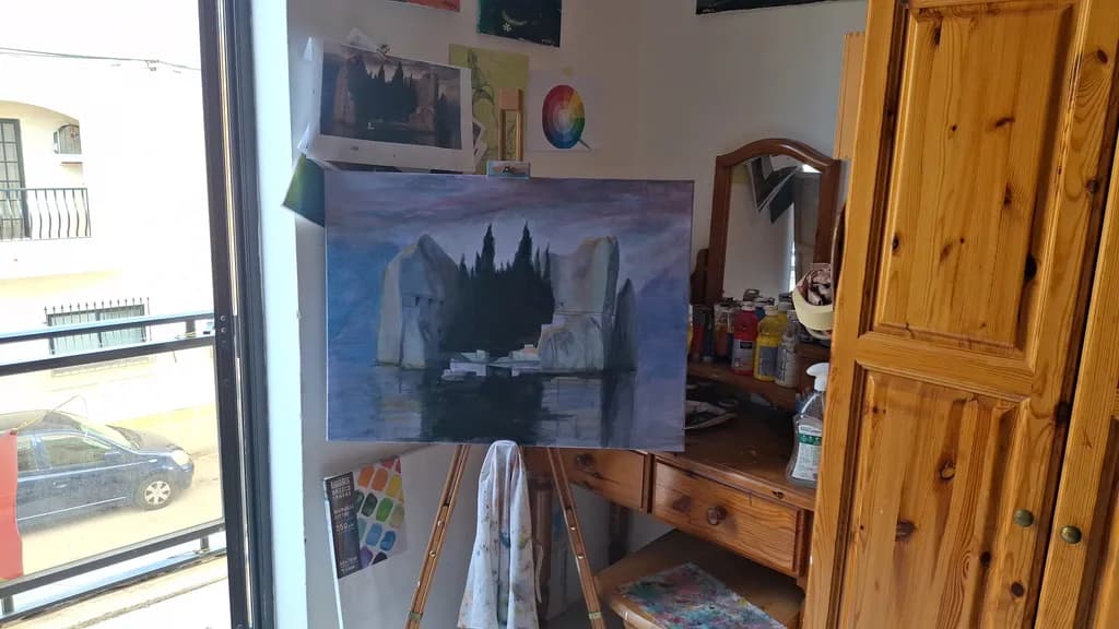 Island Fortress Reflection