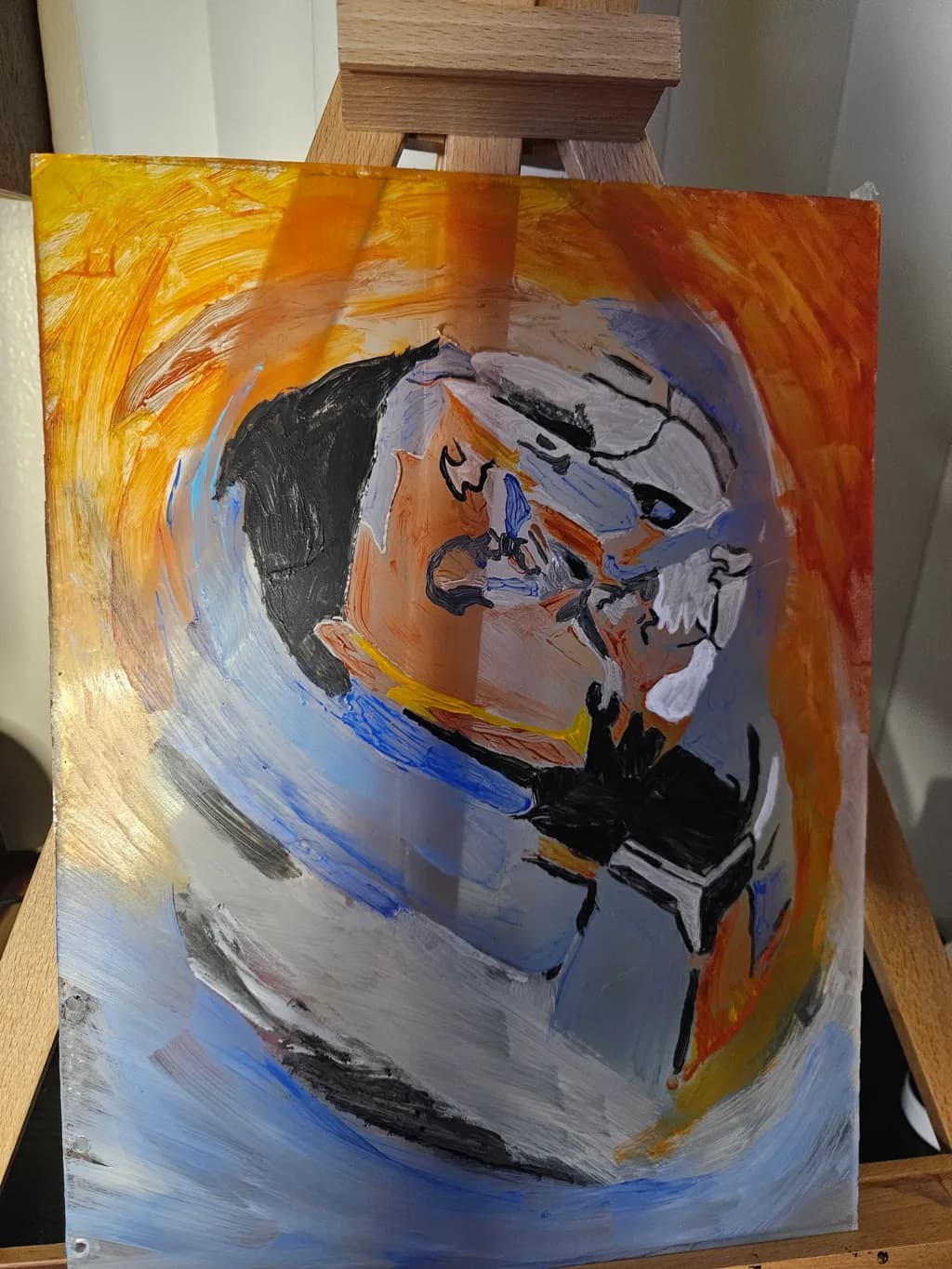 Abstract Helmet Portrait