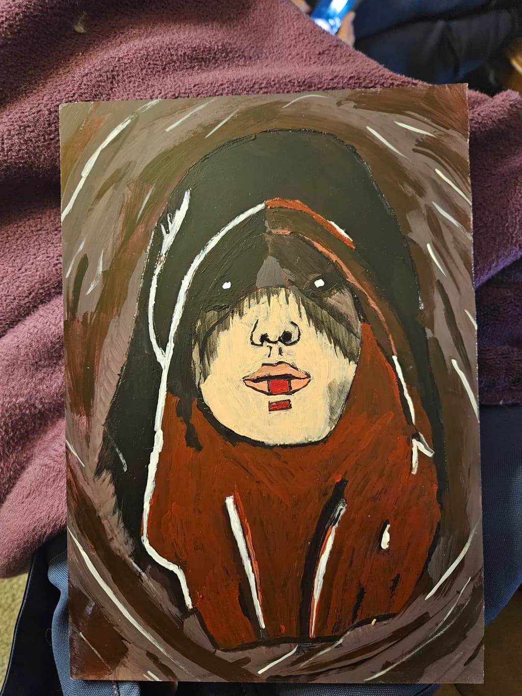 Hooded Figure Portrait