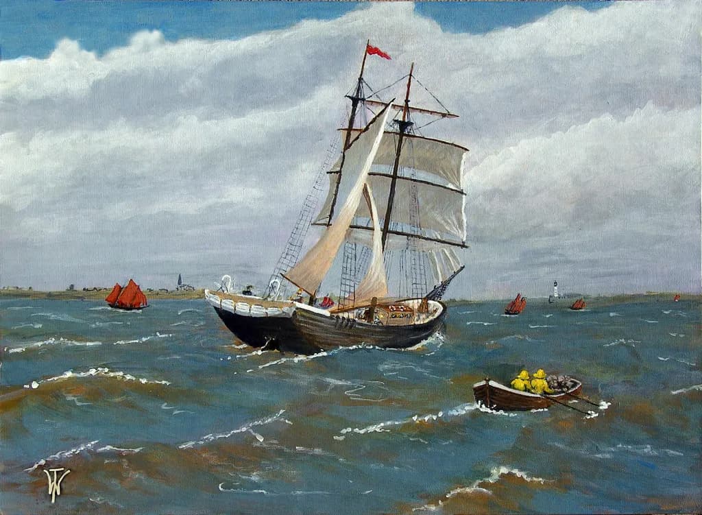Brigantine in the Herring Fleet