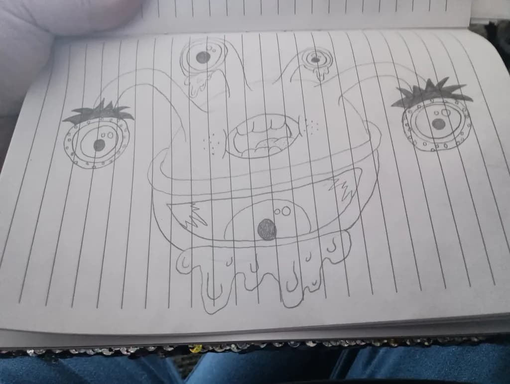 Melting Face Eyes