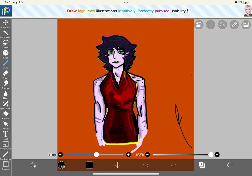 Red Dress Character