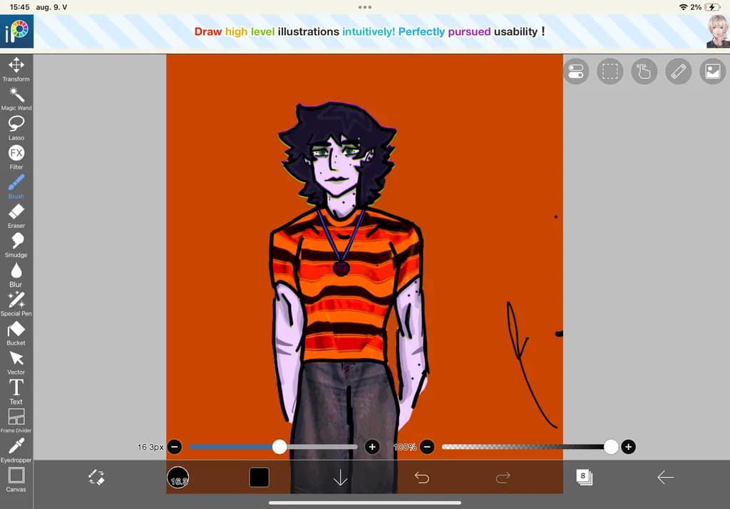 Striped Shirt Portrait