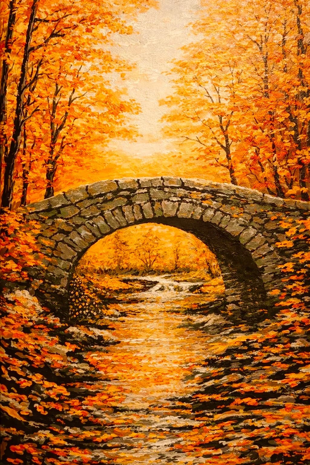 Autumn Stone Bridge