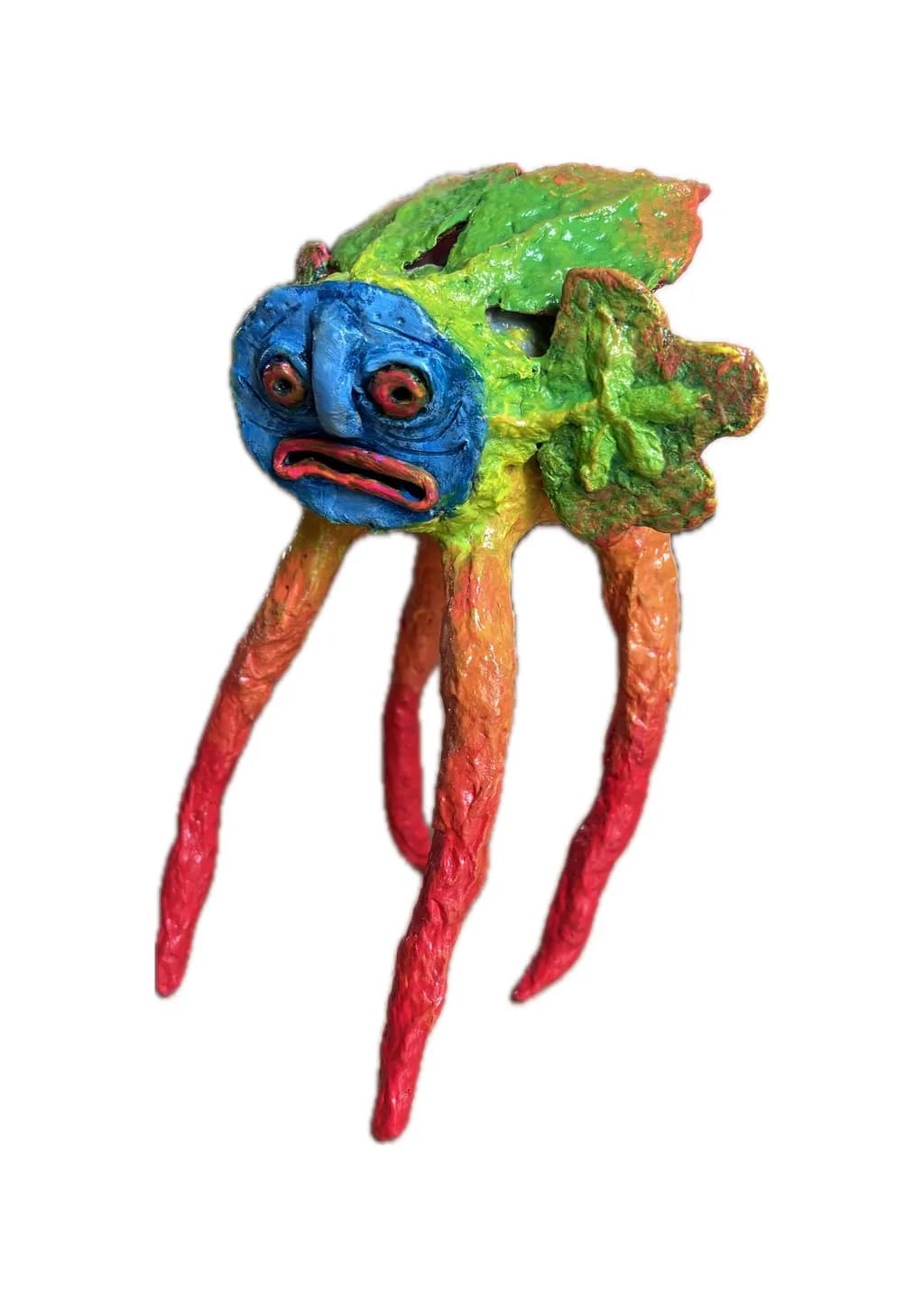 Colorful Face Legs Sculpture