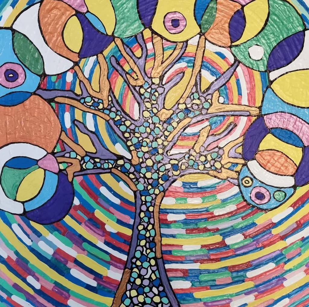 Colorful Tree Spiral