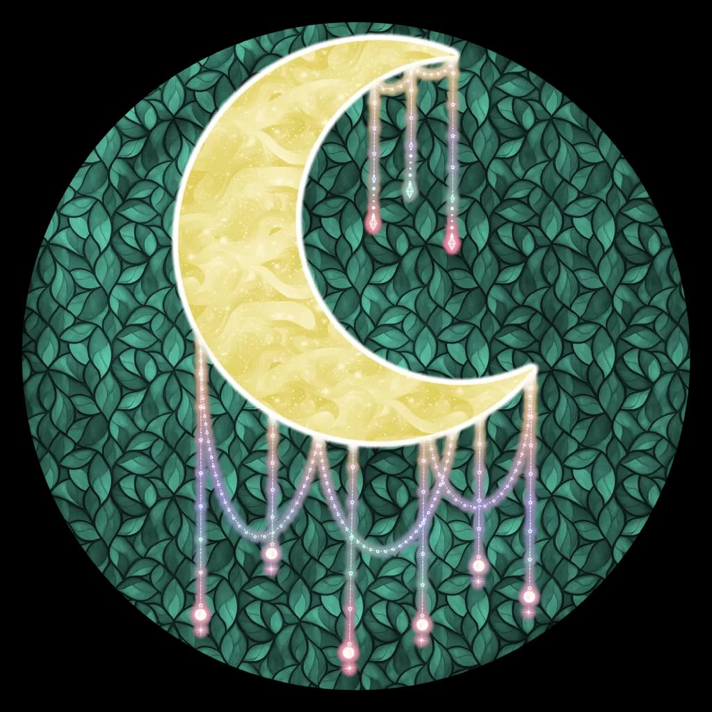 Moon and Leaves