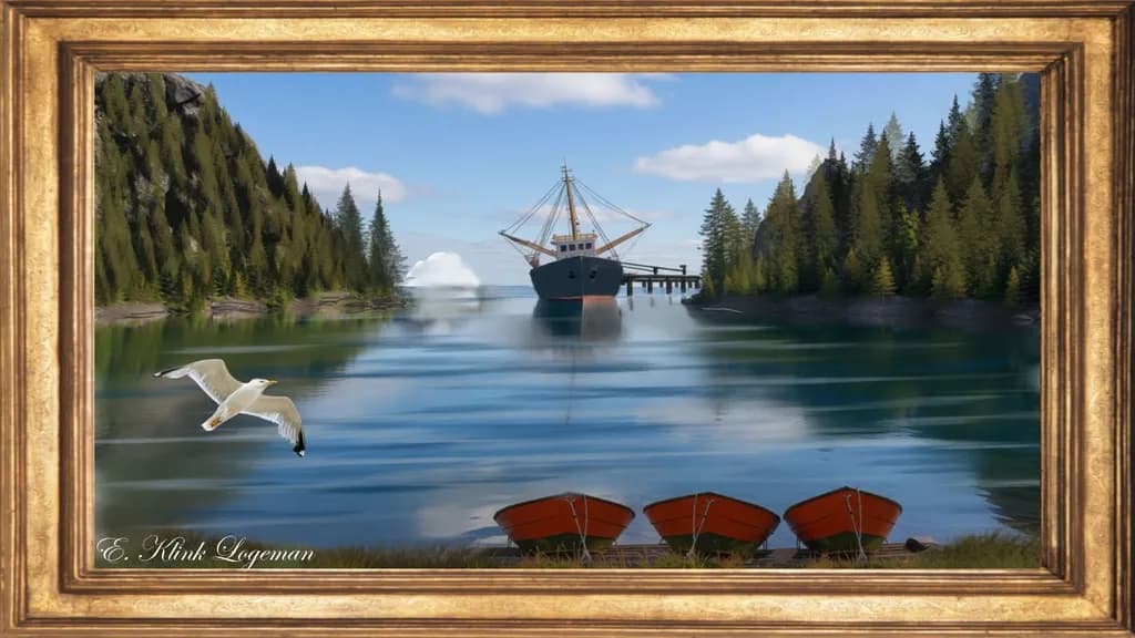 Inbound Harbor Scene