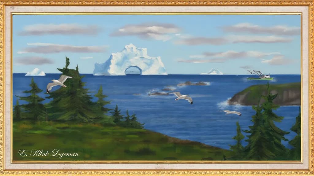 Coastal Iceberg View