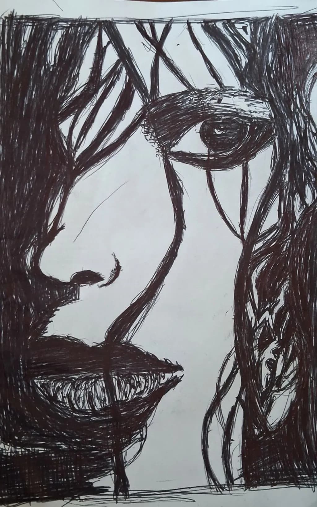 Ink Face Study