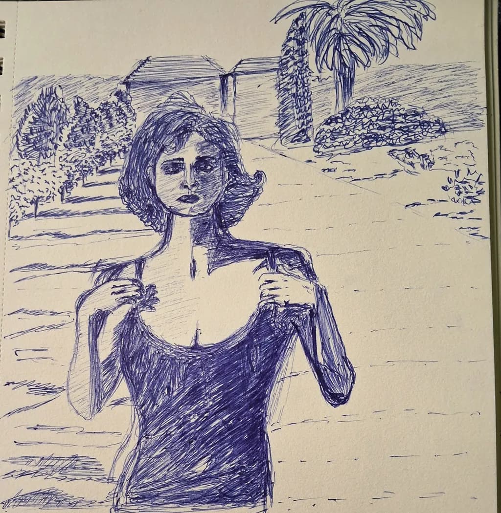 Woman in Garden