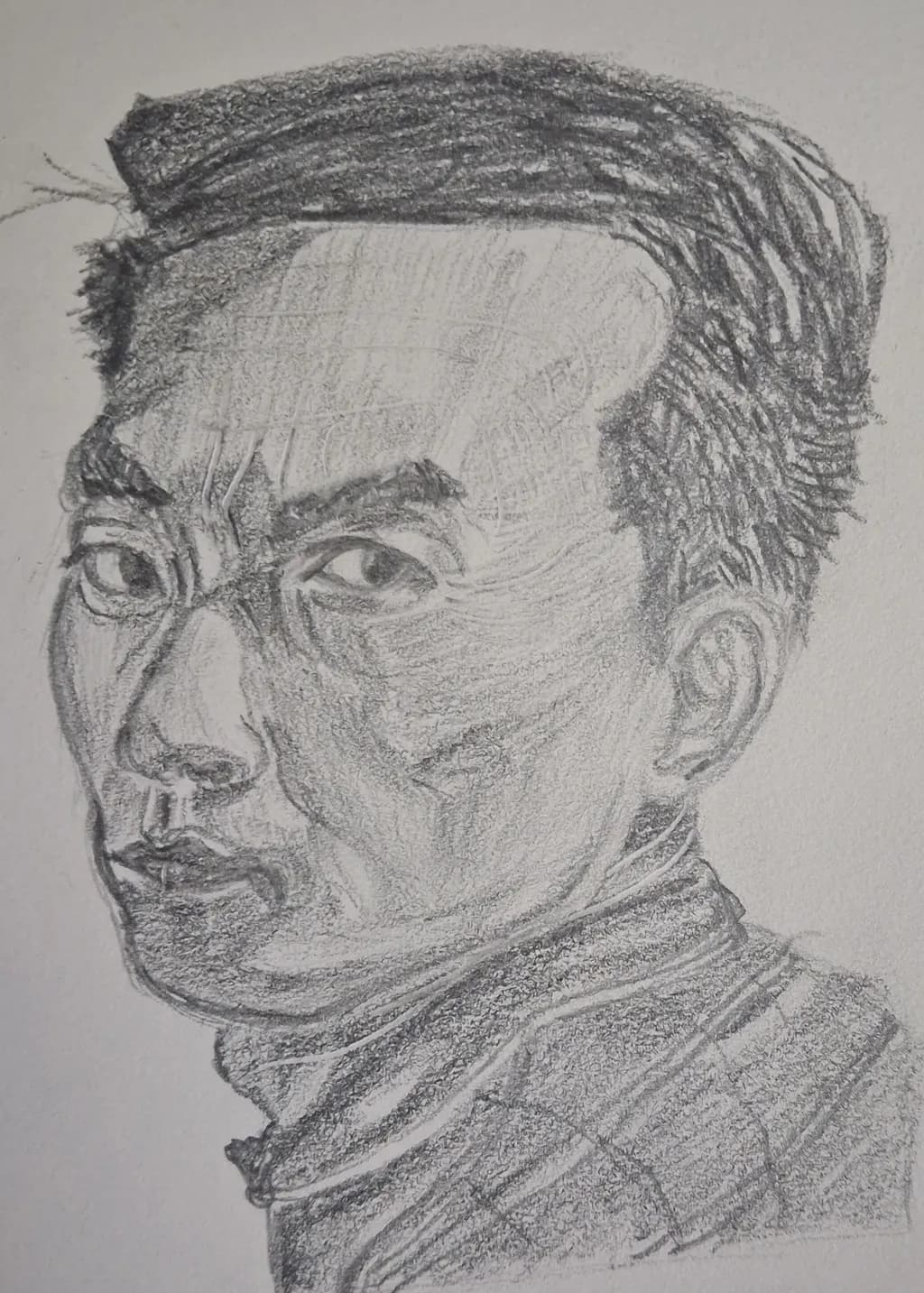 Pensive Pencil Portrait